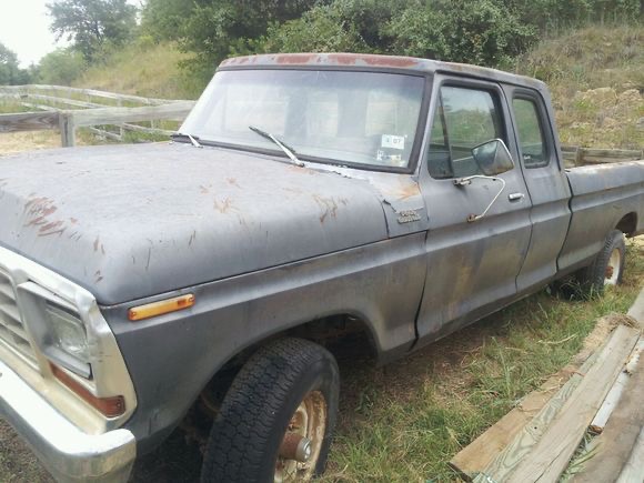 Ol' Blue before restoration - front view